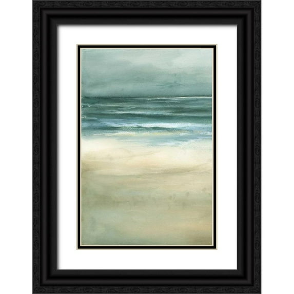 Goldberger, Jennifer 13x18 Black Ornate Wood Framed with Double Matting Museum Art Print Titled - Tranquil Sea I