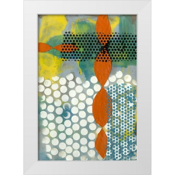 Goldberger, Jennifer 13x18 White Modern Wood Framed Museum Art Print Titled - Translucent Abstraction II