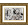thumbnail image 1 of Goldberger, Jennifer 14x10 Gold Ornate Wood Framed with Double Matting Museum Art Print Titled - Juxtaposition I, 1 of 4