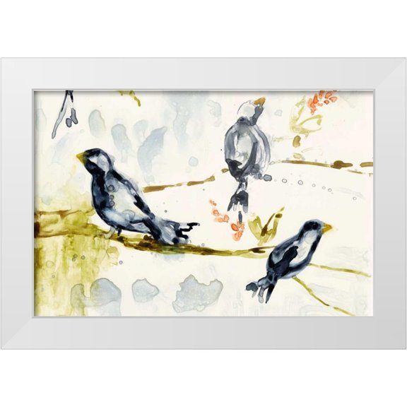 Goldberger, Jennifer 14x11 White Modern Wood Framed Museum Art Print Titled - Morning Conversation II