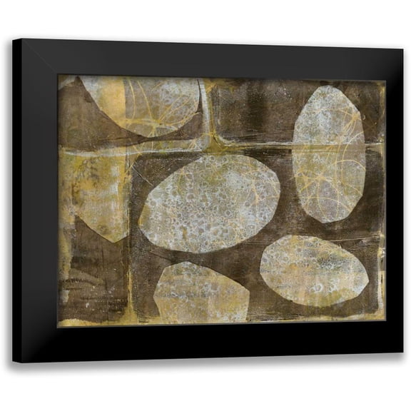 Goldberger, Jennifer 14x12 Black Modern Framed Museum Art Print Titled - River Rock I