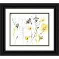 thumbnail image 1 of Goldberger, Jennifer 14x12 Black Ornate Wood Framed with Double Matting Museum Art Print Titled - Wild Flowers and Contour I, 1 of 4