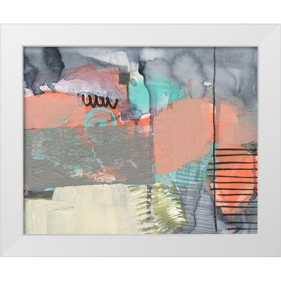 Goldberger, Jennifer 14x12 White Modern Wood Framed Museum Art Print Titled - Over-Under And Through II
