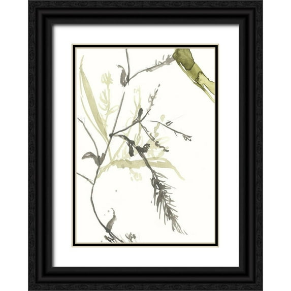 Goldberger, Jennifer 14x18 Black Ornate Wood Framed with Double Matting Museum Art Print Titled - Under Sea Forest V