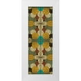 thumbnail image 1 of Goldberger, Jennifer 14x32 White Modern Wood Framed Museum Art Print Titled - Circular Repeat III, 1 of 4