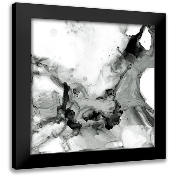 Goldberger, Jennifer 15x15 Black Modern Framed Museum Art Print Titled - Ebony Plume II
