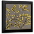 thumbnail image 1 of Goldberger, Jennifer 15x15 Black Modern Framed Museum Art Print Titled - Forsythia I, 1 of 5