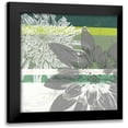 thumbnail image 1 of Goldberger, Jennifer 15x15 Black Modern Framed Museum Art Print Titled - Graphic Blooms II, 1 of 5