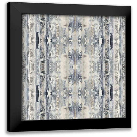 Goldberger, Jennifer 15x15 Black Modern Framed Museum Art Print Titled - Mirrored Strata I