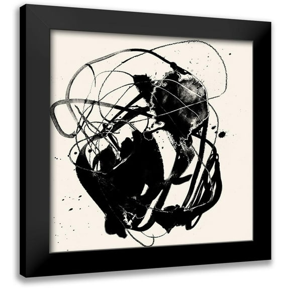 Goldberger, Jennifer 15x15 Black Modern Framed Museum Art Print Titled - Spontaneous Sume-i I