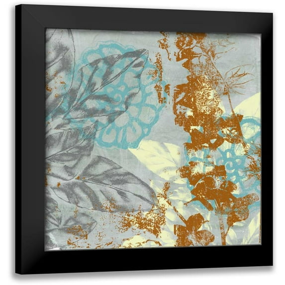 Goldberger, Jennifer 15x15 Black Modern Framed Museum Art Print Titled - Tropical Interplay II