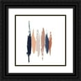 thumbnail image 1 of Goldberger, Jennifer 15x15 Black Ornate Wood Framed with Double Matting Museum Art Print Titled - Brushed I, 1 of 4