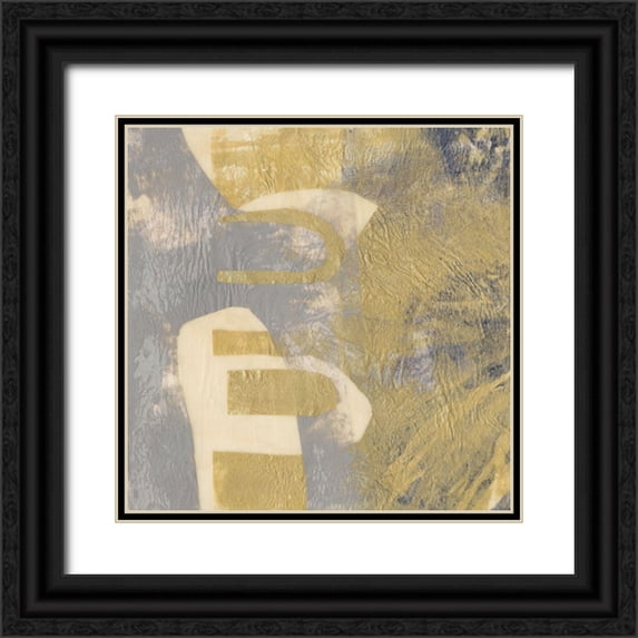 Goldberger, Jennifer 15x15 Black Ornate Wood Framed with Double Matting Museum Art Print Titled - Inverted Neutrals II