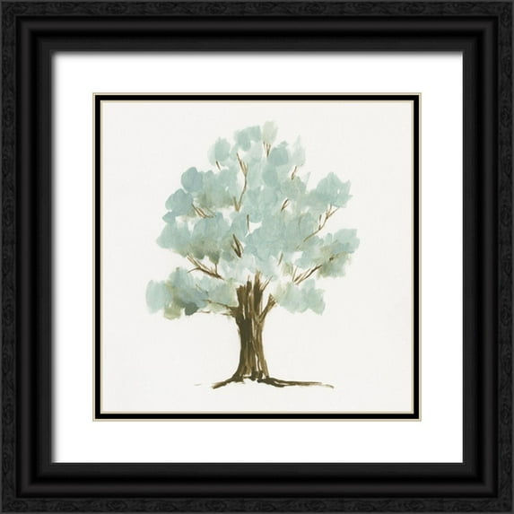 Goldberger, Jennifer 15x15 Black Ornate Wood Framed with Double Matting Museum Art Print Titled - Mint Tree II