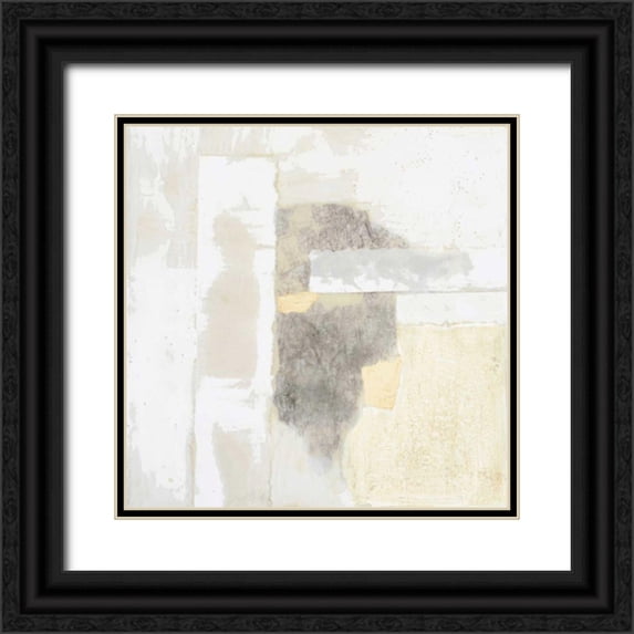 Goldberger, Jennifer 15x15 Black Ornate Wood Framed with Double Matting Museum Art Print Titled - Neutral Gold I