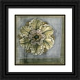 thumbnail image 1 of Goldberger, Jennifer 15x15 Black Ornate Wood Framed with Double Matting Museum Art Print Titled - Small Rosette and Damask IV, 1 of 4