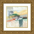 thumbnail image 1 of Goldberger, Jennifer 15x15 Gold Ornate Wood Framed with Double Matting Museum Art Print Titled - Abstracted Mountainscape IV, 1 of 4