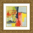 thumbnail image 1 of Goldberger, Jennifer 15x15 Gold Ornate Wood Framed with Double Matting Museum Art Print Titled - Bold Strokes II, 1 of 4