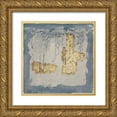 thumbnail image 1 of Goldberger, Jennifer 15x15 Gold Ornate Wood Framed with Double Matting Museum Art Print Titled - Gilded Indigo Ravine IV, 1 of 4
