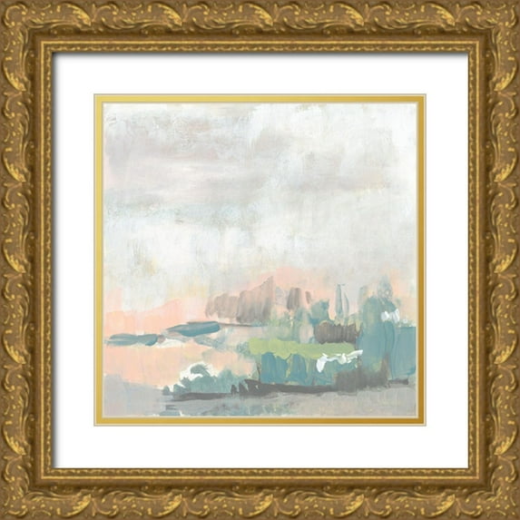 Goldberger, Jennifer 15x15 Gold Ornate Wood Framed with Double Matting Museum Art Print Titled - Sweet Lagoon II