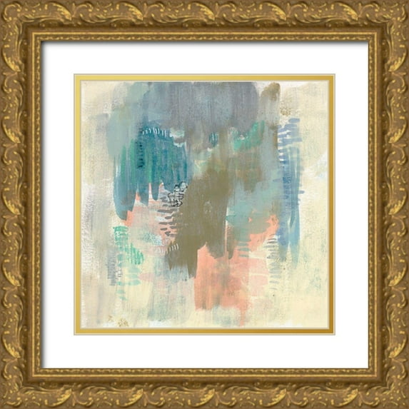 Goldberger, Jennifer 15x15 Gold Ornate Wood Framed with Double Matting Museum Art Print Titled - Sweet Layers II