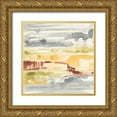 thumbnail image 1 of Goldberger, Jennifer 15x15 Gold Ornate Wood Framed with Double Matting Museum Art Print Titled - Tiered Layers I, 1 of 4