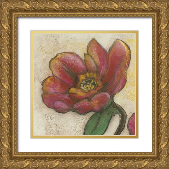 Goldberger, Jennifer 15x15 Gold Ornate Wood Framed with Double Matting Museum Art Print Titled - Tulip Poplar I