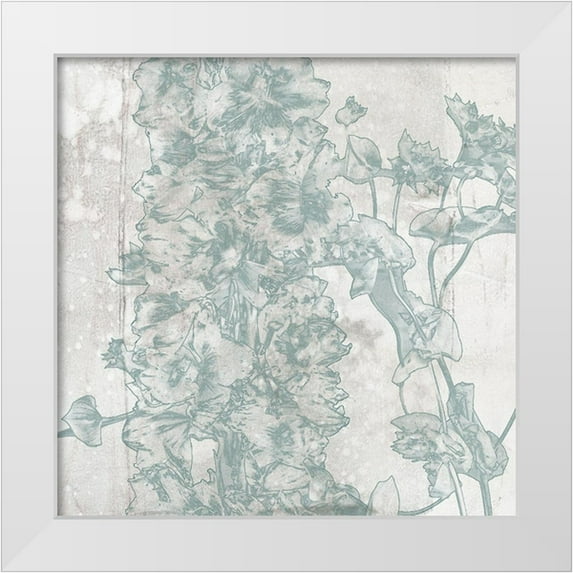 Goldberger, Jennifer 15x15 White Modern Wood Framed Museum Art Print Titled - A Touch of Teal Collection C