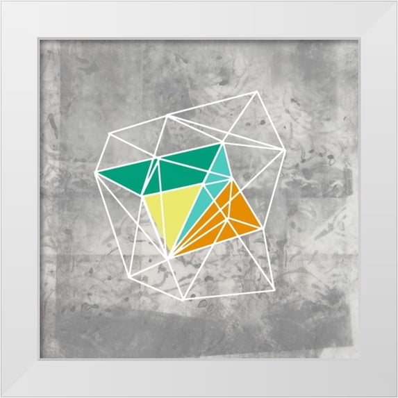 Goldberger, Jennifer 15x15 White Modern Wood Framed Museum Art Print Titled - Geomolecule III