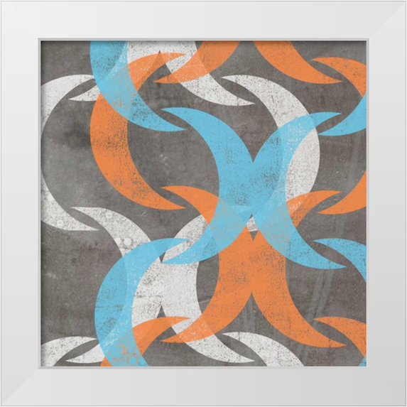 Goldberger, Jennifer 15x15 White Modern Wood Framed Museum Art Print Titled - Graphic Wave I