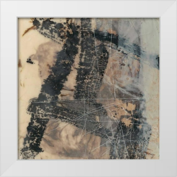 Goldberger, Jennifer 15x15 White Modern Wood Framed Museum Art Print Titled - Push and Pull I