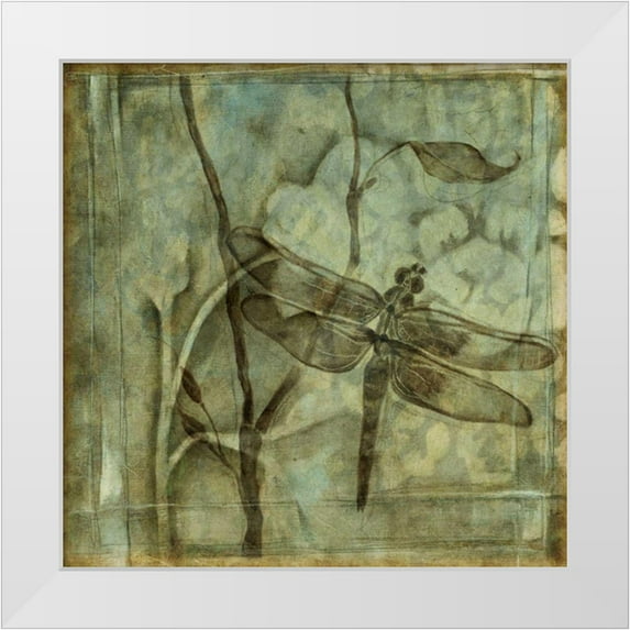 Goldberger, Jennifer 15x15 White Modern Wood Framed Museum Art Print Titled - Small Ethereal Wings II