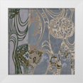thumbnail image 1 of Goldberger, Jennifer 15x15 White Modern Wood Framed Museum Art Print Titled - Small Medallions and Damask II, 1 of 4