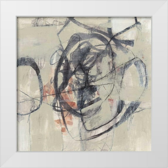Goldberger, Jennifer 15x15 White Modern Wood Framed Museum Art Print Titled - White-Out I
