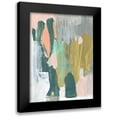 thumbnail image 1 of Goldberger, Jennifer 15x18 Black Modern Framed Museum Art Print Titled - Brushed Optimism I, 1 of 5