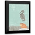 thumbnail image 1 of Goldberger, Jennifer 15x18 Black Modern Framed Museum Art Print Titled - Heron Collage I, 1 of 5