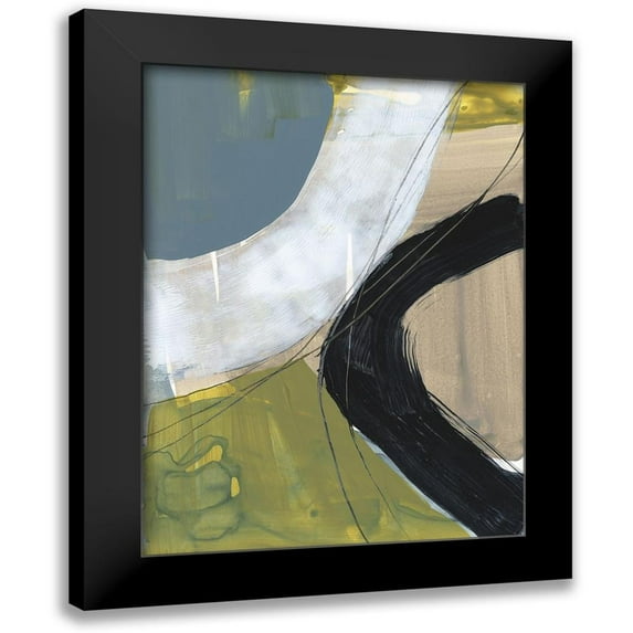 Goldberger, Jennifer 15x18 Black Modern Framed Museum Art Print Titled - Intersecting Arcs I