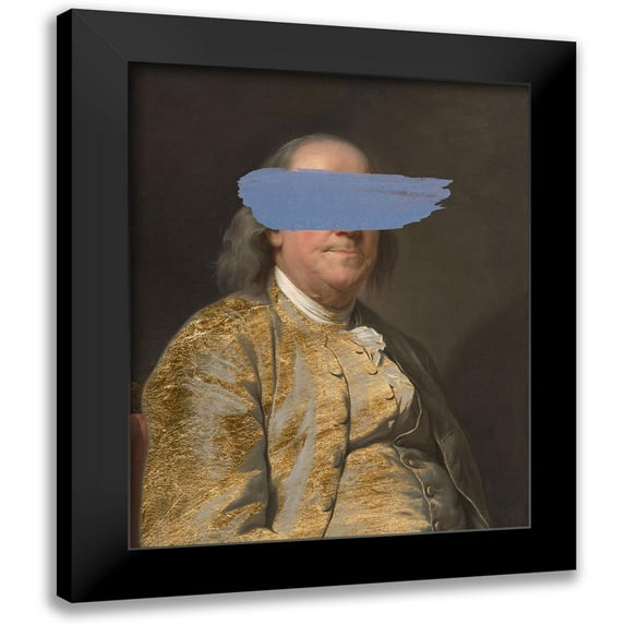 Goldberger, Jennifer 15x18 Black Modern Framed Museum Art Print Titled - Masked Franklin