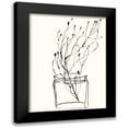 thumbnail image 1 of Goldberger, Jennifer 15x18 Black Modern Framed Museum Art Print Titled - Naive Flower Sketch V, 1 of 5
