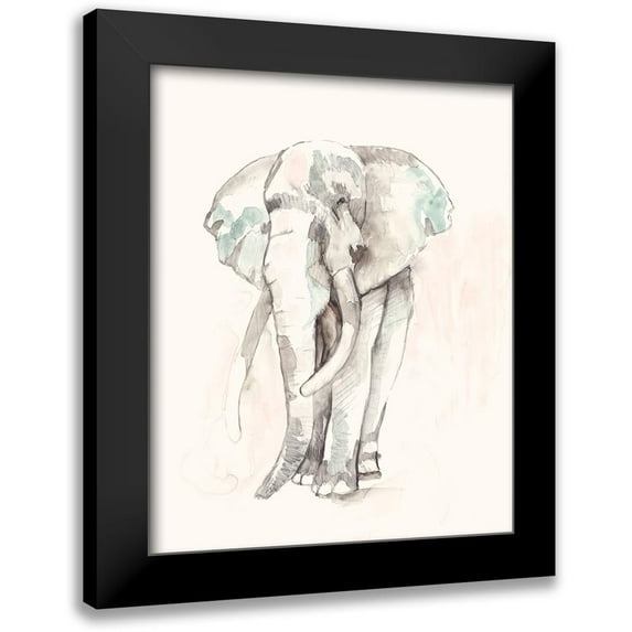 Goldberger, Jennifer 15x18 Black Modern Framed Museum Art Print Titled - Pastel Safari I