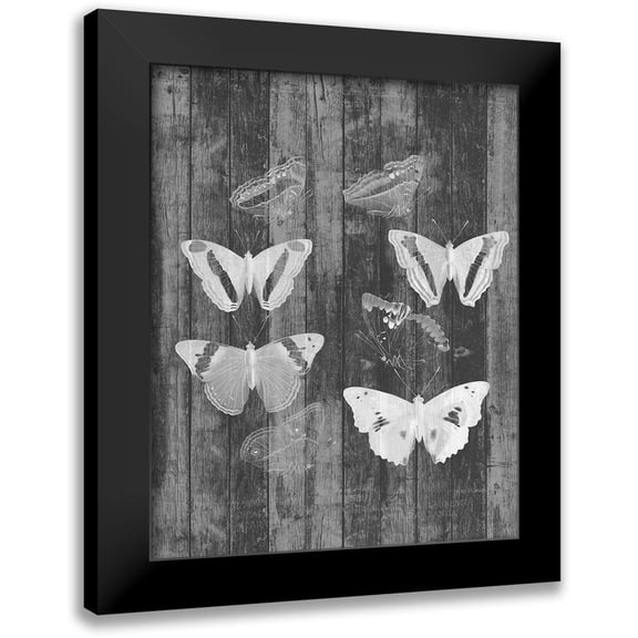 Goldberger, Jennifer 15x18 Black Modern Framed Museum Art Print Titled - Rustic Butterfly Chart I