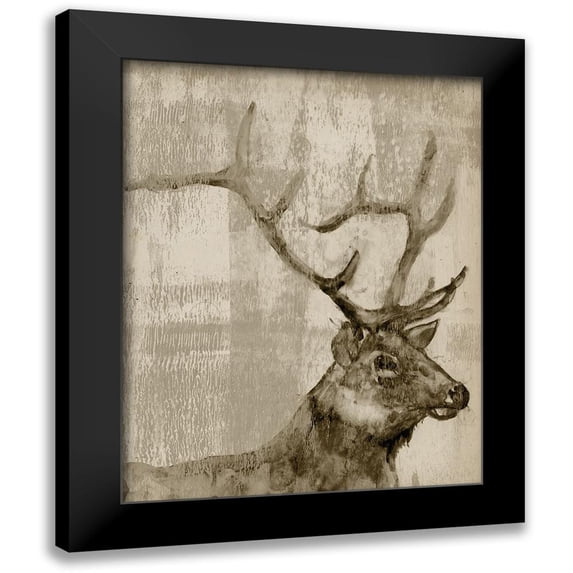 Goldberger, Jennifer 15x18 Black Modern Framed Museum Art Print Titled - Sepia Elk