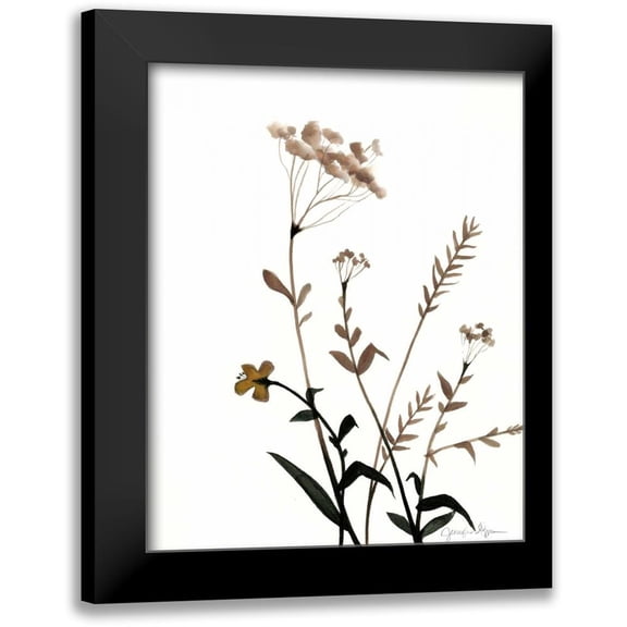 Goldberger, Jennifer 15x18 Black Modern Framed Museum Art Print Titled - Watermark Wildflowers X