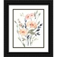 thumbnail image 1 of Goldberger, Jennifer 15x18 Black Ornate Wood Framed with Double Matting Museum Art Print Titled - Peach and Paynes Bouquet I, 1 of 4