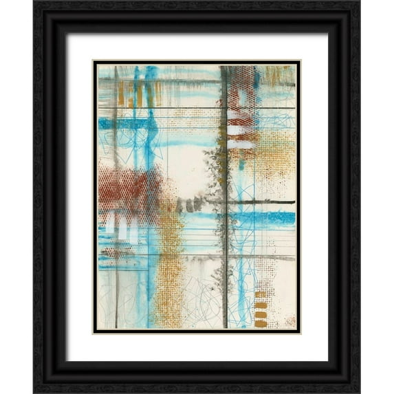 Goldberger, Jennifer 15x18 Black Ornate Wood Framed with Double Matting Museum Art Print Titled - Primary Lineage III