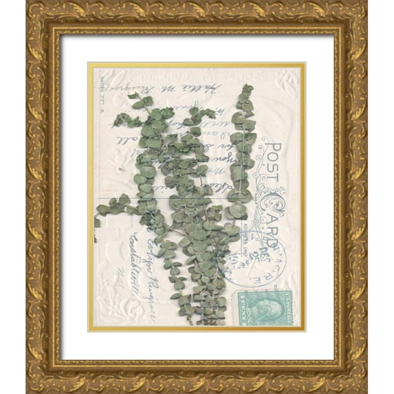 Goldberger, Jennifer 15x18 Gold Ornate Wood Framed with Double Matting Museum Art Print Titled - Small Postcard Wildflowers III