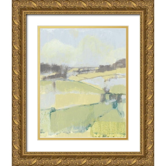 Goldberger, Jennifer 15x18 Gold Ornate Wood Framed with Double Matting Museum Art Print Titled - Sweet Fields I