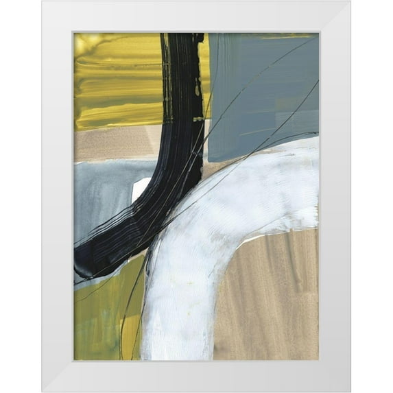 Goldberger, Jennifer 15x18 White Modern Wood Framed Museum Art Print Titled - Intersecting Arcs II