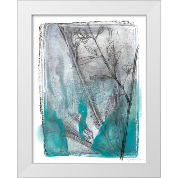 Goldberger, Jennifer 15x18 White Modern Wood Framed Museum Art Print Titled - Ombre Wildflowers III