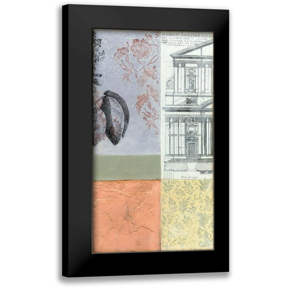Goldberger, Jennifer 15x24 Black Modern Framed Museum Art Print Titled - Neo Victorian Collage IV